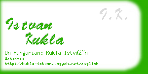 istvan kukla business card